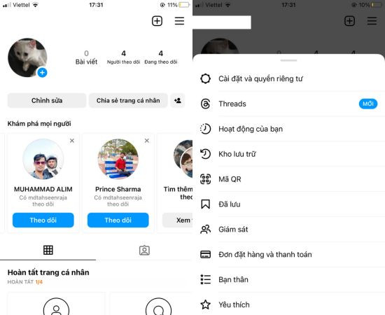 Các bước khóa Instagram bằng điện thoại Các bước khóa Instagram bằng điện thoại