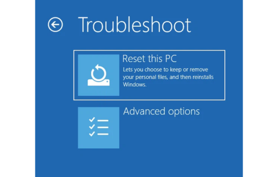 Sử dụng Recovery Mode để cài lại Win 11 Sử dụng Recovery Mode để cài lại Win 11