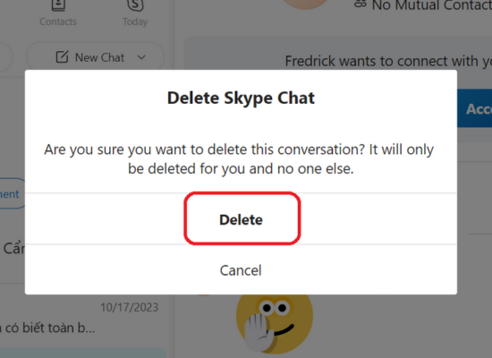 Cách ẩn, xóa lịch sử chat Skype nhanh nhất B4