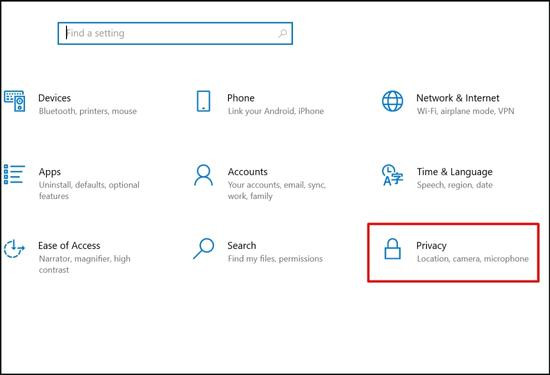 Cách bật tính năng Find My Device trên laptop bước 1 Cách bật tính năng Find My Device trên laptop bước 1