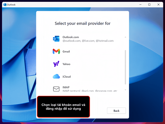 Cách cài Outlook trên máy tính Win 11 bước