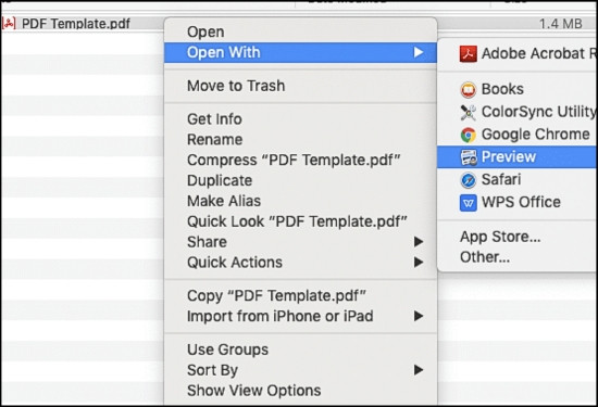 Cách chuyển file PDF sang Word trên MacBook nhanh chóng với Mac Preview bước 1