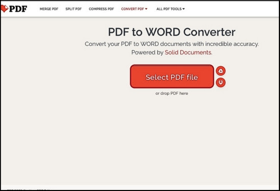 Cách chuyển từ PDF sang Word trên MacBook thông qua iLovePDF bước 2