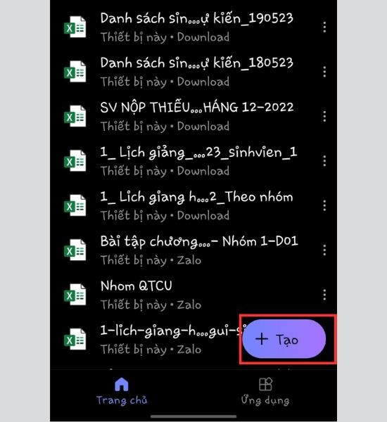 Cách cố định ô trong excel trên điện thoại bước 2 Cách cố định ô trong excel trên điện thoại bước 2