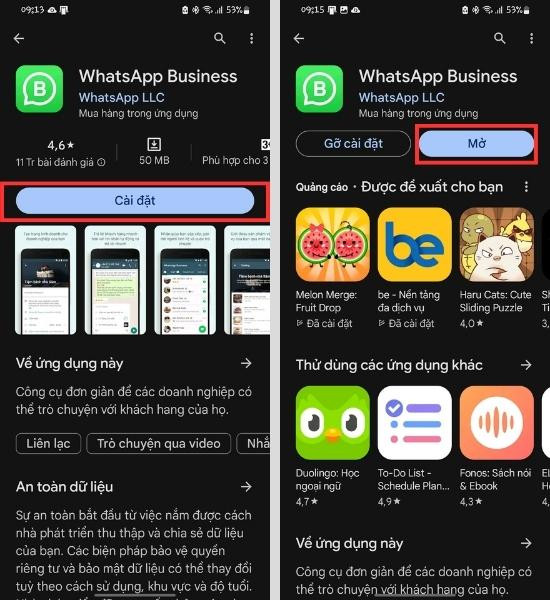 Cách đăng ký Whatsapp Business đơn giản bước 1
