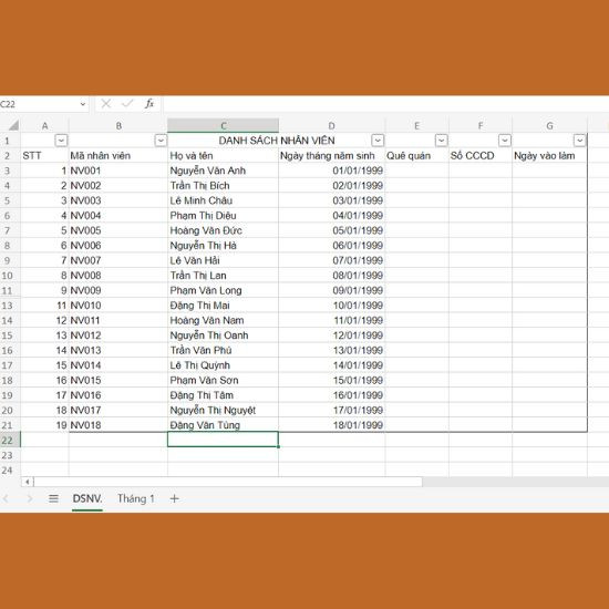 Cách đánh số thứ tự nhanh trong Excel 2010 bằng cách kéo chuột bước 4