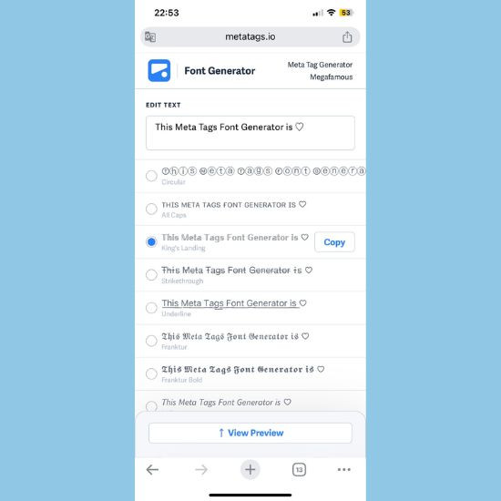Cách đổi Font chữ Instagram bằng Meta Tags Cách đổi Font chữ Instagram bằng Meta Tags