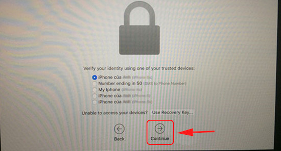 Cách đổi mật khẩu MacBook khi quên mật khẩu dùng chip Intel bước 5