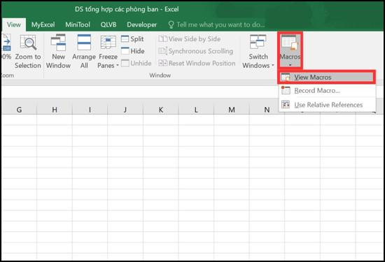 Cách gộp nhiều file Excel thành 1 file bằng VBA bước 7