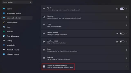 Cách kiểm tra lượng dữ liệu Wifi đã sử dụng trên Windows 11 bước 2