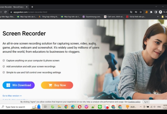 Cách quay video trên laptop Lenovo bằng phần mềm AppGeeker Screen Recorder bước 1 Cách quay video trên laptop Lenovo bằng phần mềm AppGeeker Screen Recorder bước 1