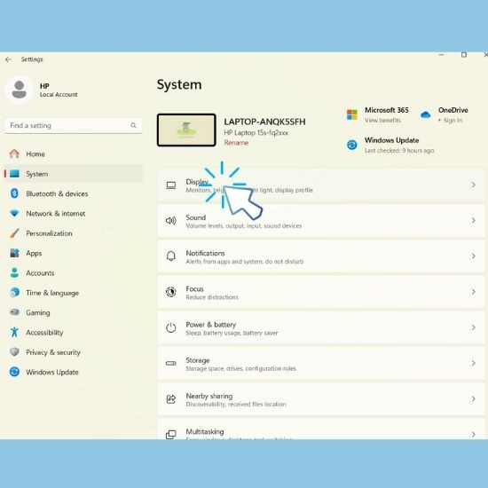Cách tắt tính năng tự điều chỉnh độ sáng màn hình Windows 11 bước 2 Cách tắt tính năng tự điều chỉnh độ sáng màn hình Windows 11 bước 2