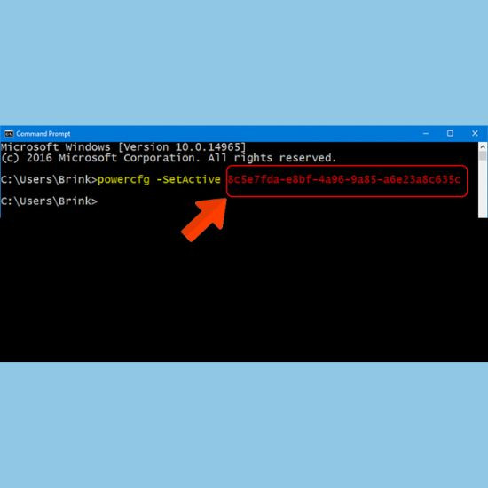 Thiết lập Power plan trong Command Prompt bước 4 Thiết lập Power plan trong Command Prompt bước 4
