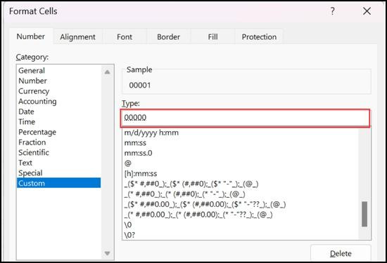 Cách thêm số 0 trong Excel hàng loạt bước 5.1