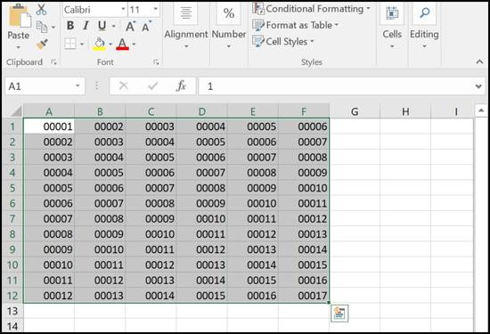 Cách thêm số 0 trong Excel hàng loạt bước 5.2