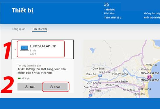 Cách tìm laptop bị mất qua tính năng Find My Device bước 3 Cách tìm laptop bị mất qua tính năng Find My Device bước 3