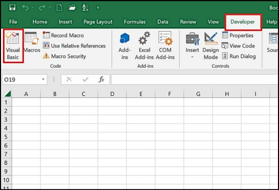 Cách unhide tất cả các sheet trong Excel bước 1