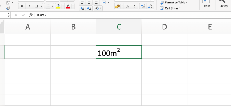 Cách viết số mũ trong Excel bằng Format Cells bước 3