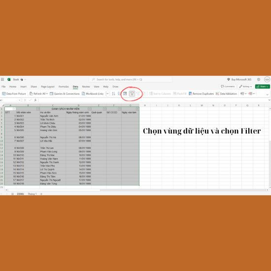 Cách xóa nhiều dòng trống trong Excel 2010 bằng tính năng Filter bước 3