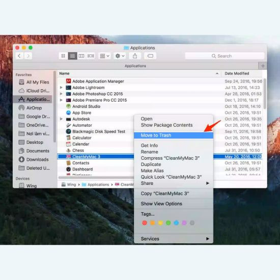 Cách xóa ứng dụng trên MacBook bằng Finder