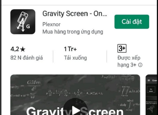 cài đặt và sử dụng Gravity Screen bước 1