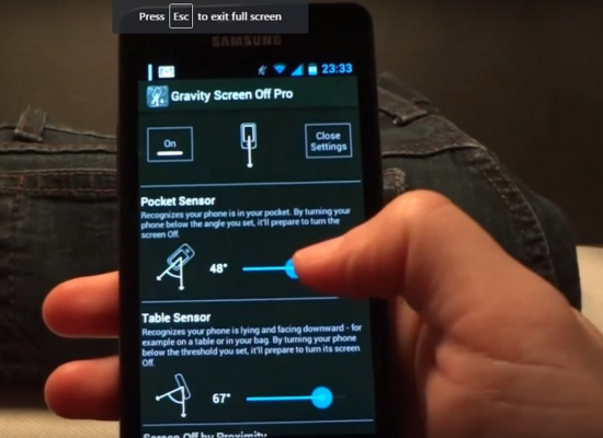 cài đặt và sử dụng Gravity Screen bước 3