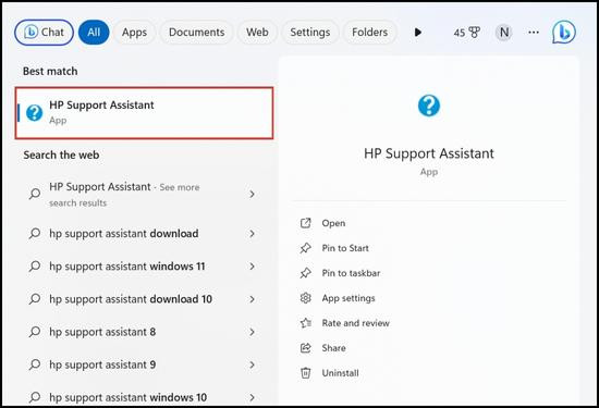 Sử dụng chẩn đoán mạng của HP Support Assistant bước 2 Sử dụng chẩn đoán mạng của HP Support Assistant bước 2