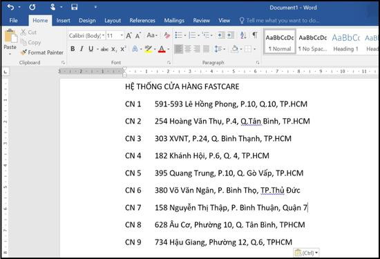 Chọn Unformatted Text trong phần Paste Special của Word bước 4