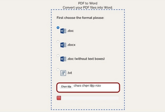 Chuyển đổi tệp PDF sang Word bằng Convert PDF to Word bước 2
