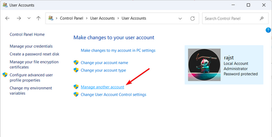 Đổi lại mật khẩu từ một Admin Account khác bước 3 Đổi lại mật khẩu từ một Admin Account khác bước 3
