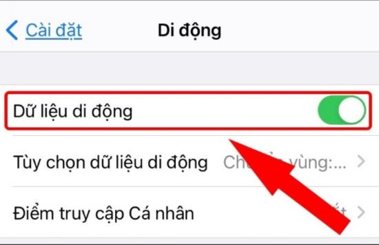 Hướng dẫn bật điểm truy cập cá nhân bước 2 Hướng dẫn bật điểm truy cập cá nhân bước 2