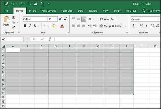 Hướng dẫn cách xóa dòng kẻ trong Excel ở một vùng nhất định bước 1