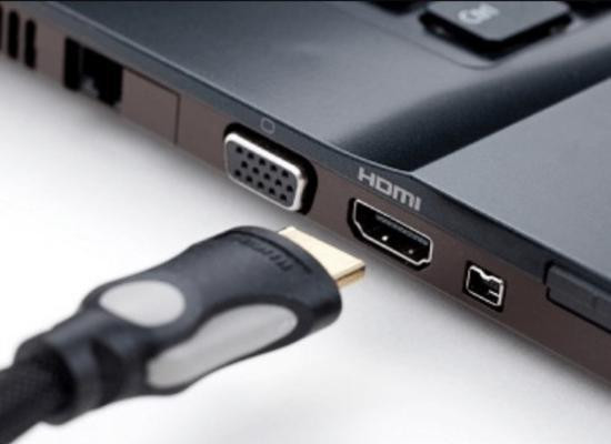 kết nối máy chiếu với laptop ASUS qua cổng HDMI