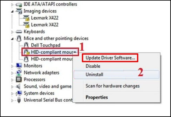 Khắc phục lỗi Driver máy chiếu cho laptop Dell bước 3