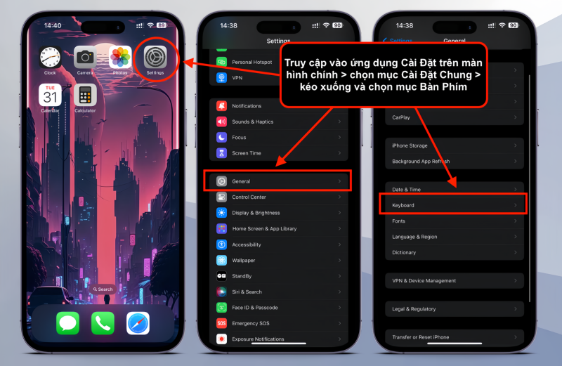 Kiểm tra lại bộ gõ tiếng Việt trên iPhone Kiểm tra lại bộ gõ tiếng Việt trên iPhone