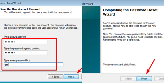 Reset mật khẩu bằng Password reset disk bước 3 Reset mật khẩu bằng Password reset disk bước 3
