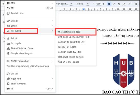 sử dụng Google Docs bước 4