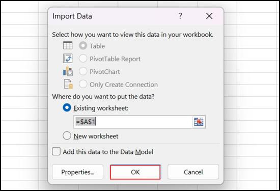 Cách chuyển file Word sang Excel trên máy tính bằng tiện ích Save As và From Text bước 9 Cách chuyển file Word sang Excel trên máy tính bằng tiện ích Save As và From Text bước 9