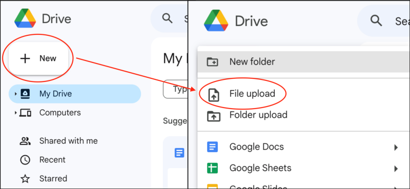 Sử dụng ứng dụng Google Drive bước 1