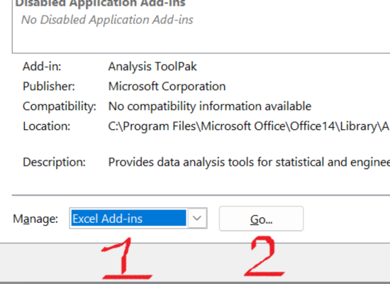 Tắt tính năng Add-in B2