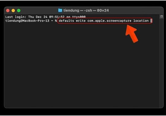 Thay đổi đường dẫn lưu ảnh trên macbook MacOS 10.14 trở xuống bước 4 Thay đổi đường dẫn lưu ảnh trên macbook MacOS 10.14 trở xuống bước 4