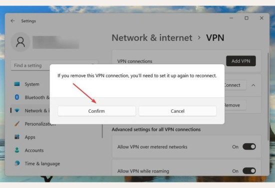 Vô hiệu hóa VPN bước 5 Vô hiệu hóa VPN bước 5
