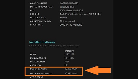 Xem báo cáo kết quả pin Xem báo cáo kết quả pin