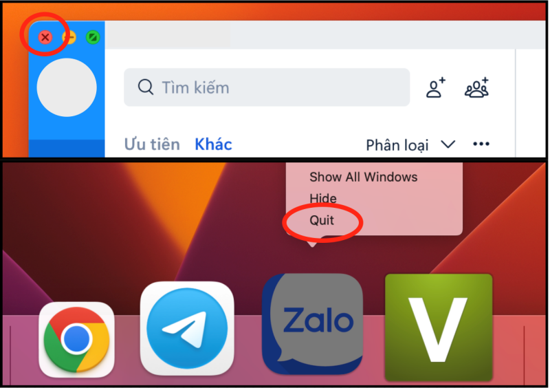 Zalo trên Macbook bước 1 Zalo trên Macbook bước 1