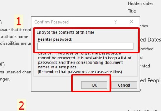 Cách đặt mật khẩu cho File Powerpoint bước 4
