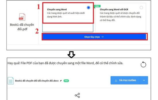 Cách chuyển từ file Excel sang Word bằng site: smallPDF.com bước 3