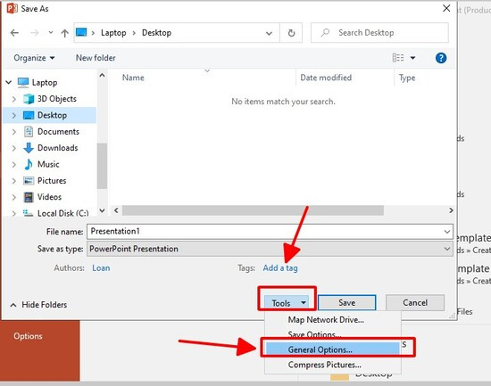 Cách đặt Password cho PowerPoint chỉ xem bước 3 Cách đặt Password cho PowerPoint chỉ xem bước 3