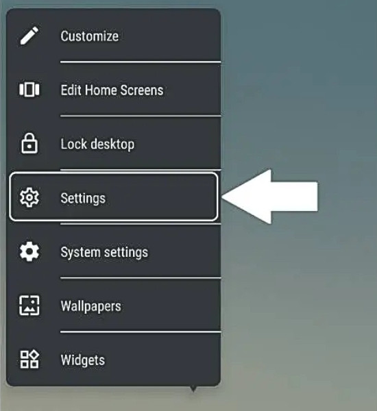 Ẩn ứng dụng trên điện thoại Redmi bằng Action Launcher: Pixel Edition bước 1,2