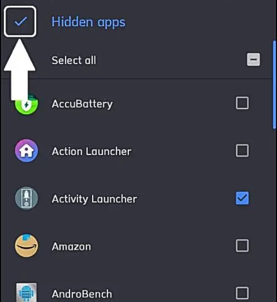 Ẩn ứng dụng trên điện thoại Redmi bằng Action Launcher: Pixel Edition bước 4