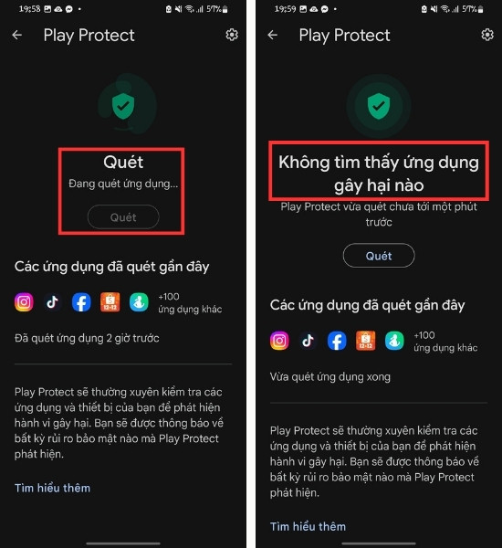 Bật Google Play Protect